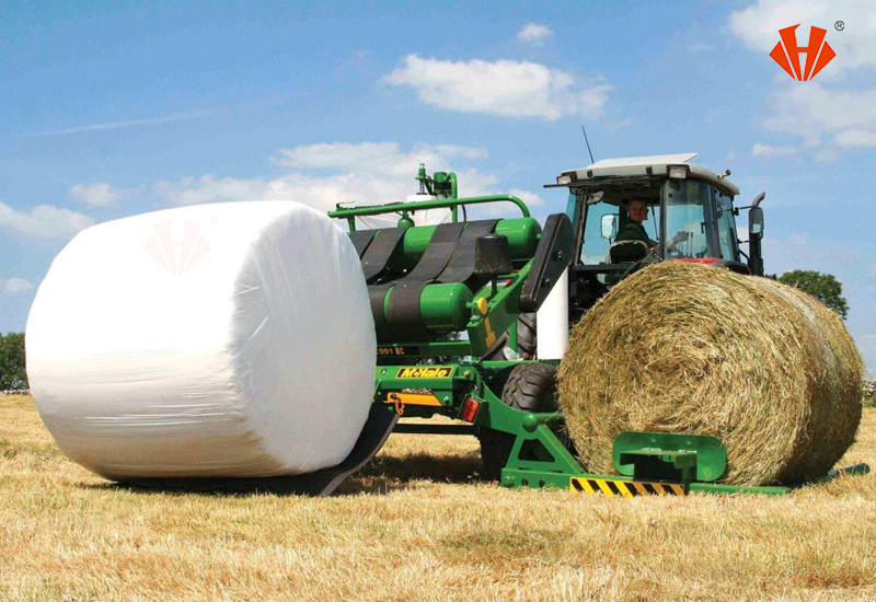 Agricultural stretch film slitting