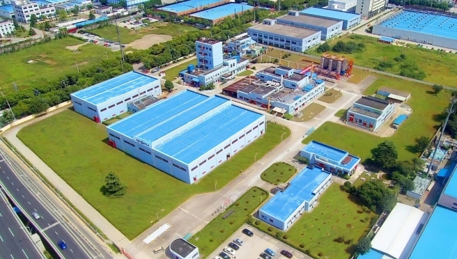 factory aerial view